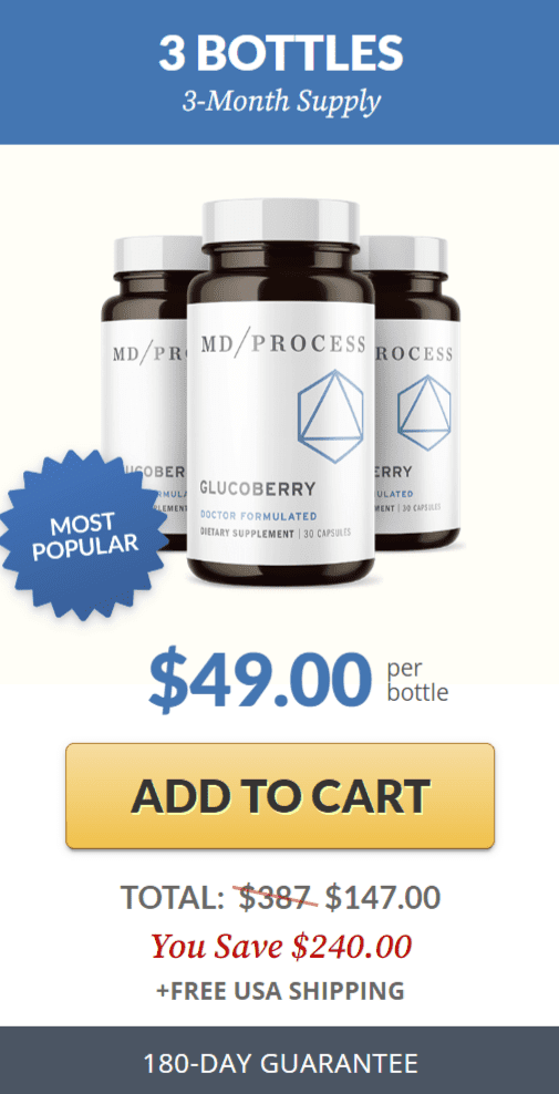 GlucoBerry 3 bottle price